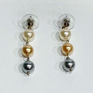NIB RJ Graziano Freshwater Pearl drop earrings